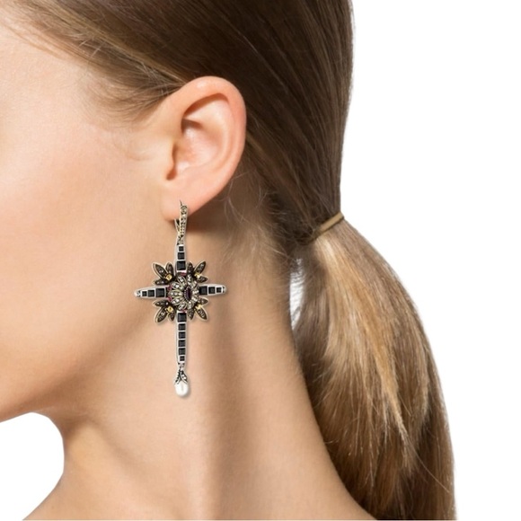 Alexander McQueen Earrings  Gold and Silver - Picture 1 of 8